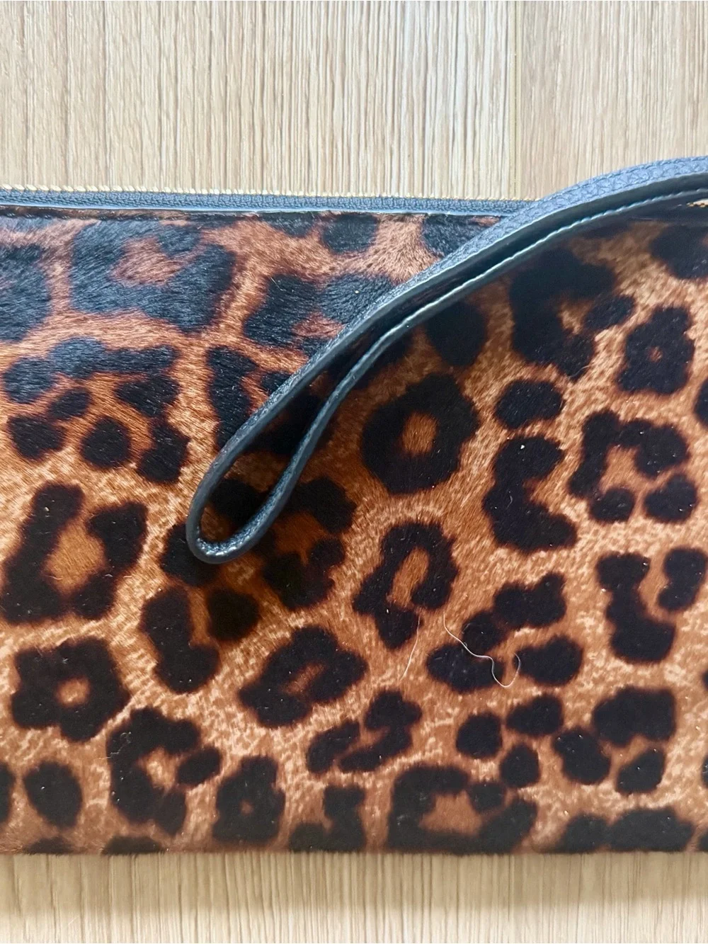 Michael Kors Leopard Print Wristlet Clutch - Brown/Black/Gold